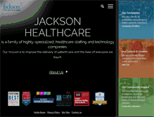 Tablet Screenshot of jacksonhealthcare.com